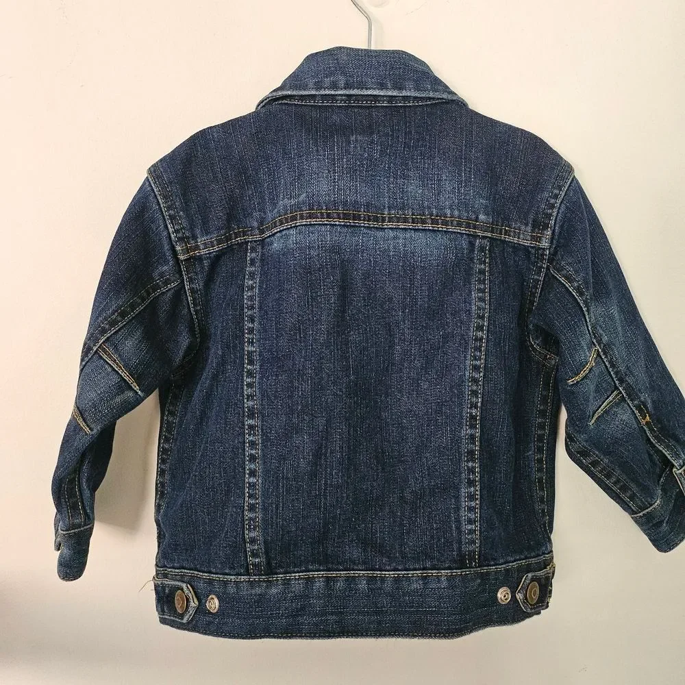 GAP Baby Dark Blue Jean Jacket Unisex Size 2T